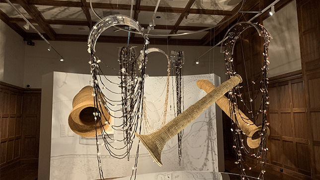 Installation from Ancestral Memory curated by Maree Clarke
